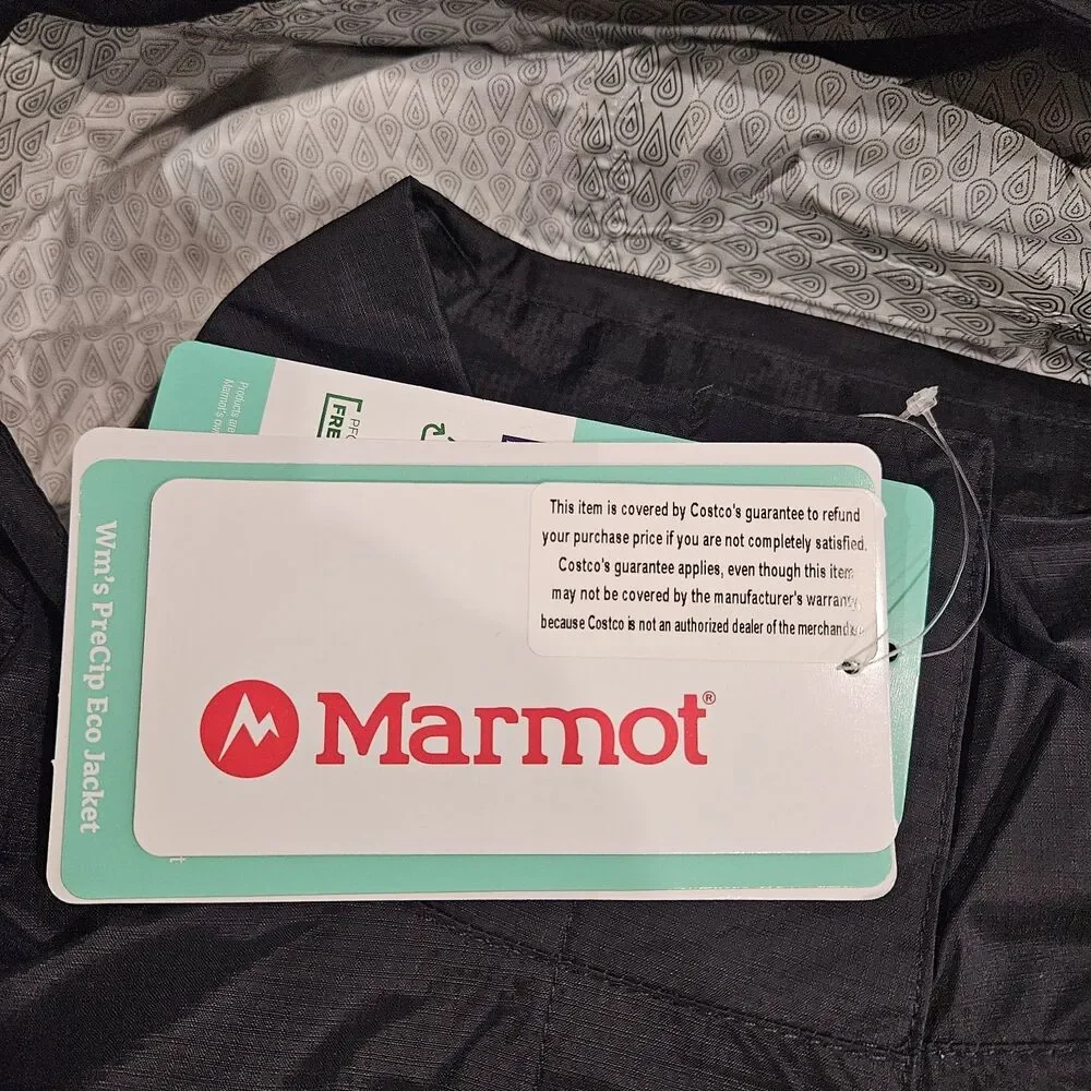 Marmot Women's Precip Eco Jacket rain coat / Black /‎ 46700-001 / Medium/ New